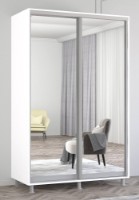 Dulap cu uşi glisante Mobildor-Lux Aron-P Mirror 130x230 White (aronp3145)