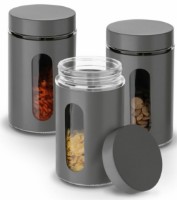 Set de borcane de depozitare Tadar Prato Grey 3pcs imaginea #4 — magazin online Desire.md