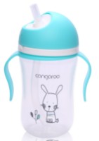 Cana cu pai Cangaroo Bunny Blue C0587 300ml imaginea #2 — magazin online Desire.md