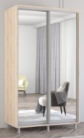 Dulap cu uşi glisante Mobildor-Lux Aron-S Mirror 140x230 Oak Sonoma (arons5065)
