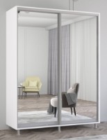 Шкаф-купе Mobildor-Lux Aron-S Mirror 160x230 White (arons4201)