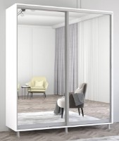 Шкаф-купе Mobildor-Lux Aron-S Mirror 200x240 White (arons3946)