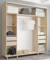 Dulap cu uşi glisante Mobildor-Lux Aron-S Mirror 190x240 Oak Sonoma (arons4626) imaginea #2 — magazin online Desire.md