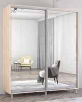 Dulap cu uşi glisante Mobildor-Lux Aron-S Mirror 200x200 Oak Sonoma (arons3947)