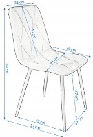 Стул Jumi Piado CM-274761 Marine фото №6 — интернет-магазин Desire.md