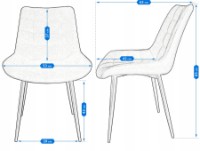 Scaun Jumi Misty CM-923416 Black imaginea #7 — magazin online Desire.md