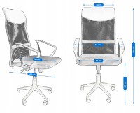 Офисное кресло Jumi Marco CM-977334 Black-Grey фото №4 — интернет-магазин Desire.md