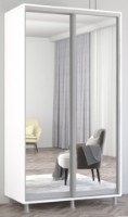 Dulap cu uşi glisante Mobildor-Lux Aron Mirror 120x200 White (aron499)