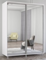Dulap cu uşi glisante Mobildor-Lux Aron Mirror 160x210 White (aron1319)