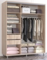 Dulap cu uşi glisante Mobildor-Lux Aron Mirror 170x200 Oak Sonoma (aron1595) imaginea #2 — magazin online Desire.md