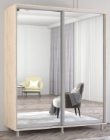 Dulap cu uşi glisante Mobildor-Lux Aron Mirror 190x210 Oak Sonoma (aron1180)