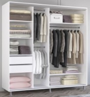 Dulap cu uşi glisante Mobildor-Lux Aron Mirror 210x210 White (aron1896) imaginea #2 — magazin online Desire.md