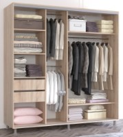 Dulap cu uşi glisante Mobildor-Lux Aron Mirror 210x200 Oak Sonoma (aron1900) imaginea #2 — magazin online Desire.md