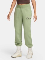 Pantaloni spotivi de dame Nike W Nsw Phnx Flc Hr Os Pant Prnt Olive Green/Large, s.XL