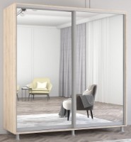 Dulap cu uşi glisante Mobildor-Lux Aron Mirror 230x240 Oak Sonoma (aron1953)