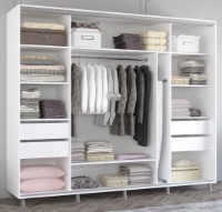 Dulap cu uşi glisante Mobildor-Lux Aron Mirror 260x200 White (aron2710) imaginea #2 — magazin online Desire.md