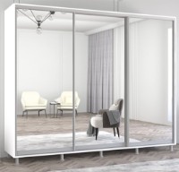 Dulap cu uşi glisante Mobildor-Lux Aron Mirror 270x240 White (aron3690)