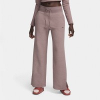 Pantaloni spotivi de dame Nike W Nsw Phnx Plsh Hr Pant Wide Smokey Mauve/Black, s.S imaginea #1 — magazin online Desire.md
