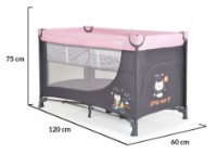 Pătuț pliabil Moni Tommy Pink imaginea #7 — magazin online Desire.md