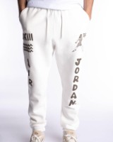 Pantaloni spotivi pentru bărbați Nike Jordan Flt Artst Srs Flc Pant Sail/Palomino, s.XL imaginea #2 — magazin online Desire.md