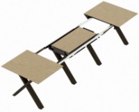 Masă pentru bucătărie Deco Madrid Natural Wood/Black Legs imaginea #3 — magazin online Desire.md