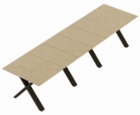 Masă pentru bucătărie Deco Madrid Natural Wood/Black Legs imaginea #4 — magazin online Desire.md