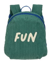 Детский рюкзак Lassig Cord Little Gang Fun Ocean Green (LS1203042339) фото №1 — интернет-магазин Desire.md