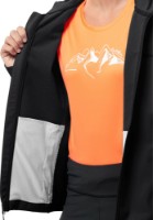 Женская ветровка Jack Wolfskin Bornberg Hoody W Black XS фото №5 — интернет-магазин Desire.md