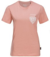 Женская футболка Jack Wolfskin Discover Heart T W Pink S фото №1 — интернет-магазин Desire.md