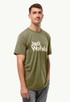 Tricou bărbătesc Jack Wolfskin Brand T M Darkolivegreen S imaginea #2 — magazin online Desire.md