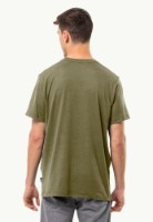 Tricou bărbătesc Jack Wolfskin Brand T M Darkolivegreen XXL imaginea #3 — magazin online Desire.md