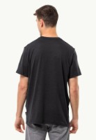 Tricou bărbătesc Jack Wolfskin Brand T M Black XL imaginea #3 — magazin online Desire.md