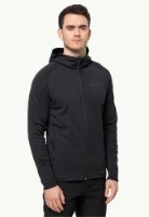 Hanorac pentru bărbați Jack Wolfskin Baiselberg Hooded Fz M Black M imaginea #2 — magazin online Desire.md