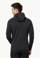 Мужская толстовка Jack Wolfskin Baiselberg Hooded Fz M Black XL