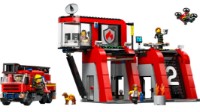 Set de construcție Lego City: Fire Station with Fire Truck (60414)