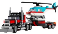 Set de construcție Lego Creator: Flatbed Truck with Helicopter (31146)