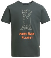 Tricou pentru copii Jack Wolfskin More Hugs T K Gray 176 imaginea #1 — magazin online Desire.md