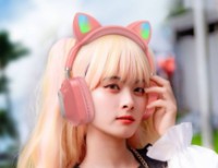 Căşti Hoco ESD13 Skill Cat Pink imaginea #3 — magazin online Desire.md