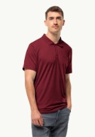 Polo Jack Wolfskin Travel Polo M Darkred M imaginea #2 — magazin online Desire.md