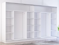 Dulap cu uşi glisante Mobildor-Lux Fox Mirror Elements 380x210 White (fox7776) imaginea #2 — magazin online Desire.md