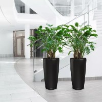 Цветочный горшок Lechuza Rondo Premium 32 Black Matt фото №2 — интернет-магазин Desire.md