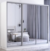 Dulap cu uşi glisante Mobildor-Lux Fox Mirror 260x240 White (fox6337)