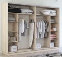 Dulap cu uşi glisante Mobildor-Lux Fox Mirror 280x200 Oak Sonoma (fox6722) imaginea #2 — magazin online Desire.md