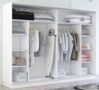 Dulap cu uşi glisante Mobildor-Lux Fox Mirror 320x230 White (fox7742) imaginea #2 — magazin online Desire.md