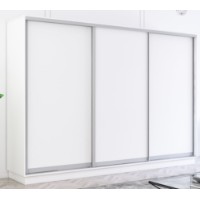 Dulap cu uşi glisante Mobildor-Lux Fox 300x230 (110 Alb) Uși PAL ambele