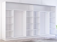 Dulap cu uşi glisante Mobildor-Lux Fox 400x230 White (fox7117) imaginea #3 — magazin online Desire.md