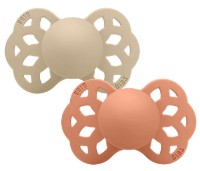 Suzeta BIBS Infinity 2 Pack 0+ months Vanilla/Peach (165109)