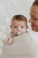 Пустышка BIBS Infinity 2 Pack 0+ months Vanilla/Peach (165109) фото №2 — интернет-магазин Desire.md