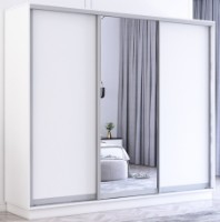 Шкаф-купе Mobildor-Lux Fox Chipboard/Mirror 270x240 White (fox6385)