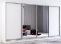 Шкаф-купе Mobildor-Lux Fox Chipboard/Mirror 400x240 White (fox7655)